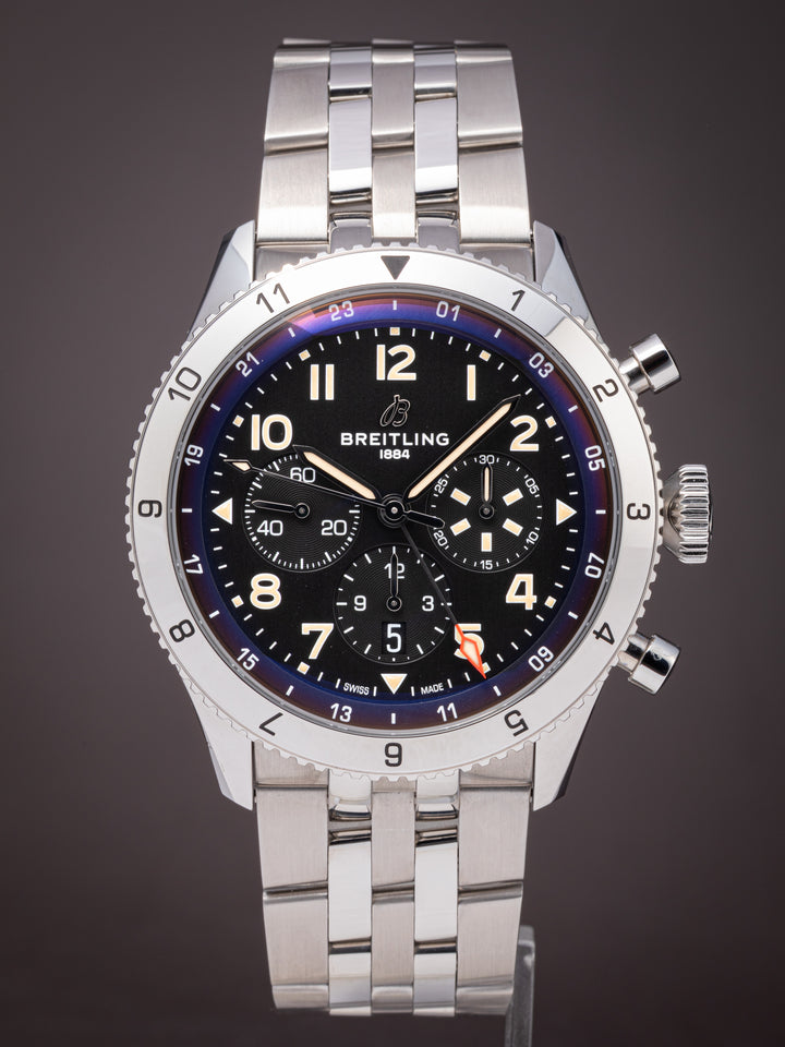 Breitling Stainless Steel Super AVI B04 Chronograph GMT 46 P-51 Mustang (AB0445)