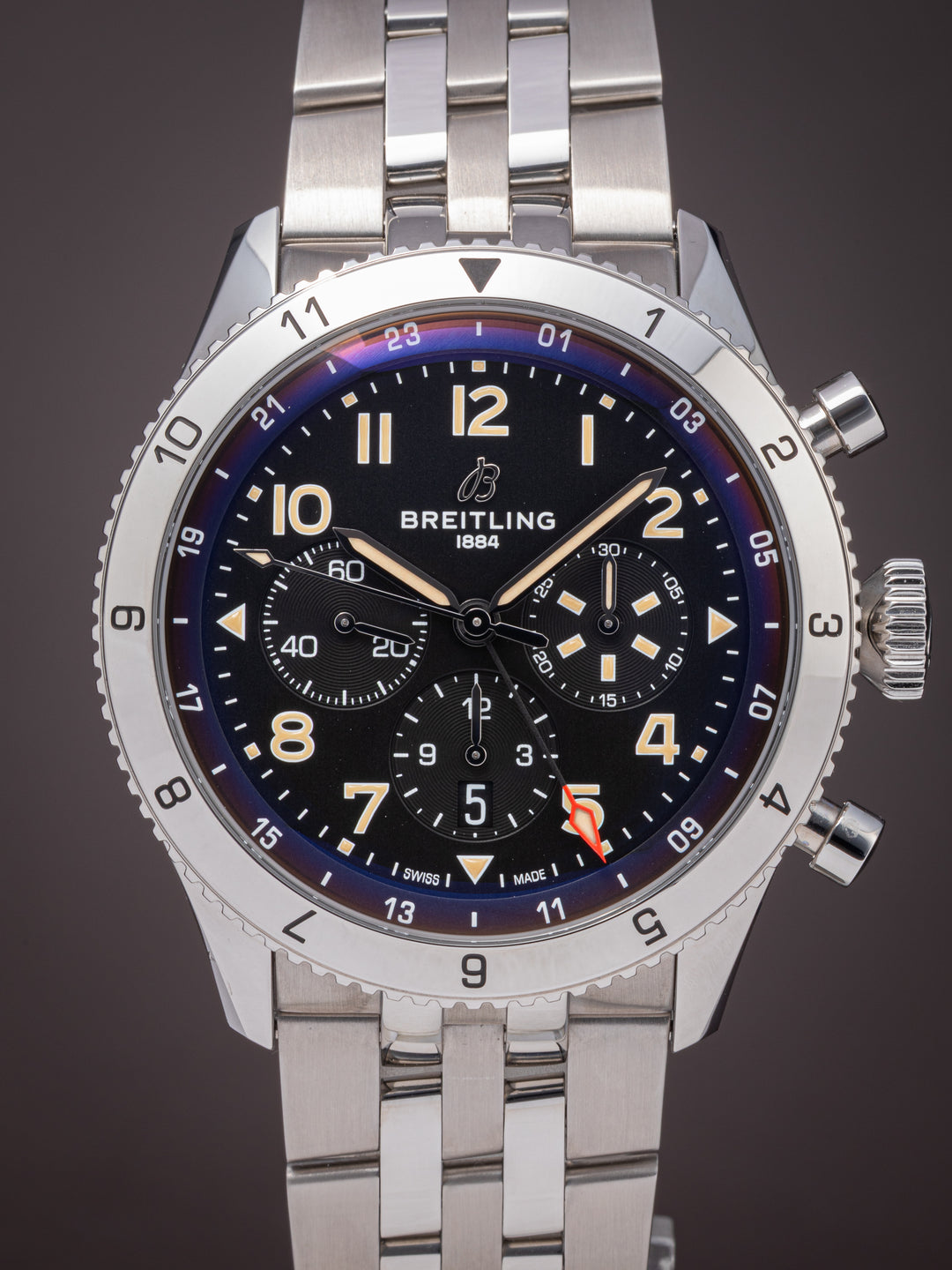 Breitling Stainless Steel Super AVI B04 Chronograph GMT 46 P-51 Mustang (AB0445)