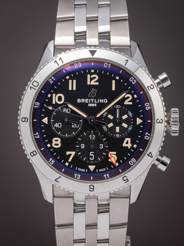 Breitling Stainless Steel Super AVI B04 Chronograph GMT 46 P-51 Mustang (AB0445)