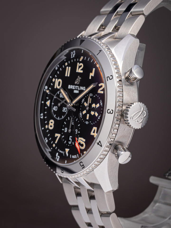 Breitling Stainless Steel Super AVI B04 Chronograph GMT 46 P-51 Mustang (AB0445)