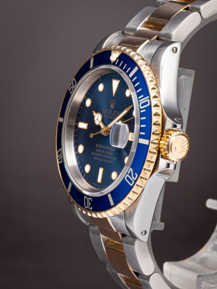 Rolex Stainless Steel and 18k Yellow Gold Submariner Date (16613)
