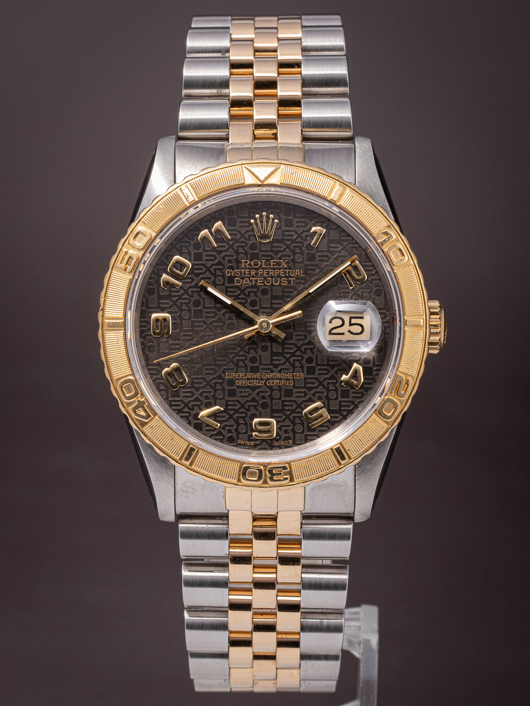 Rolex Stainless Steel and 18k Yellow Gold Datejust Turn-O-Graph (16263)
