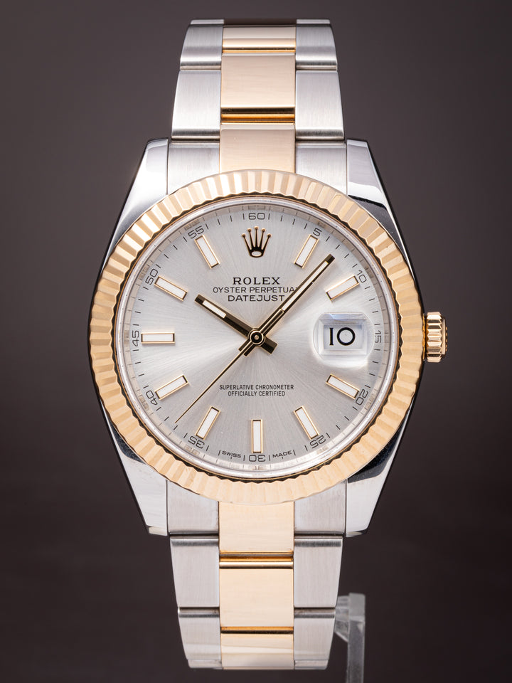 Rolex Stainless Steel and 18k Yellow Gold Datejust 41 (126333)