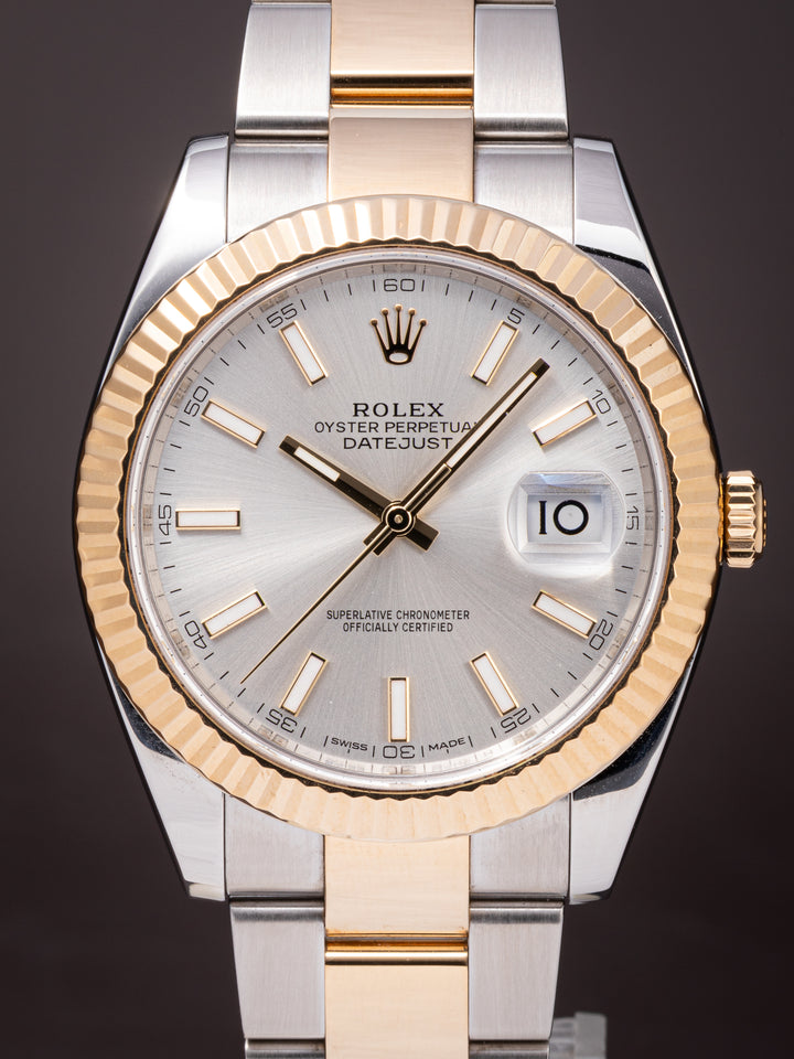 Rolex Stainless Steel and 18k Yellow Gold Datejust 41 (126333)