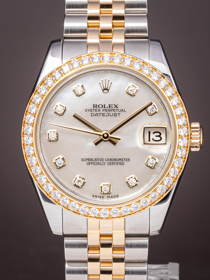 Rolex Stainless Steel and 18k Yellow Gold Women's Datejust (178383RBR)