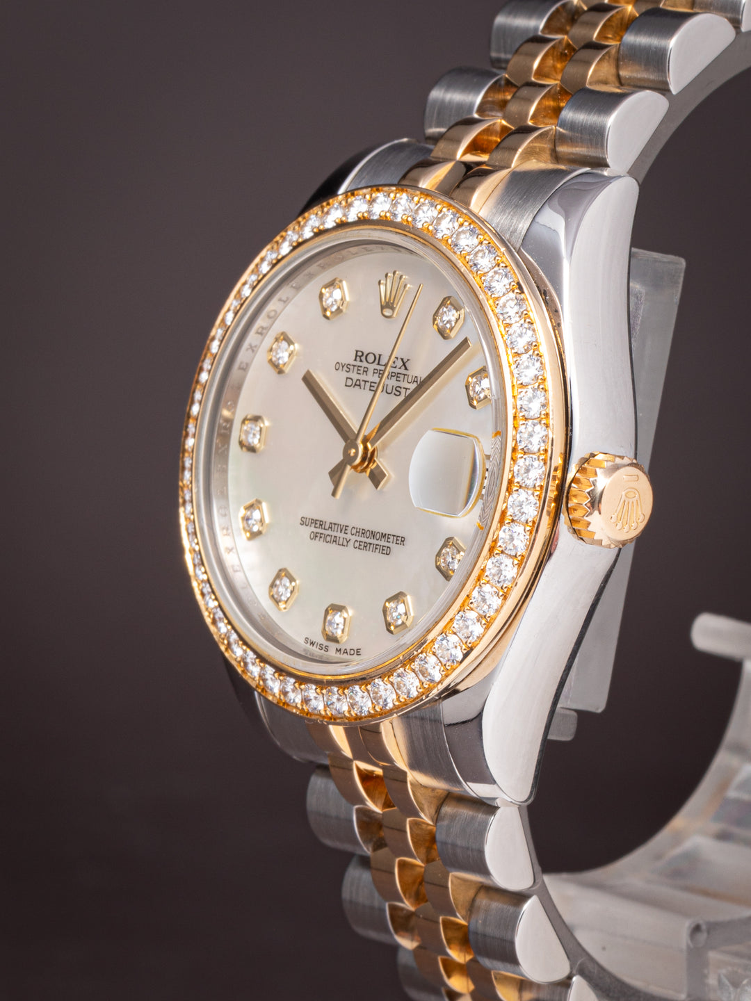 Rolex Stainless Steel and 18k Yellow Gold Women's Datejust (178383RBR)