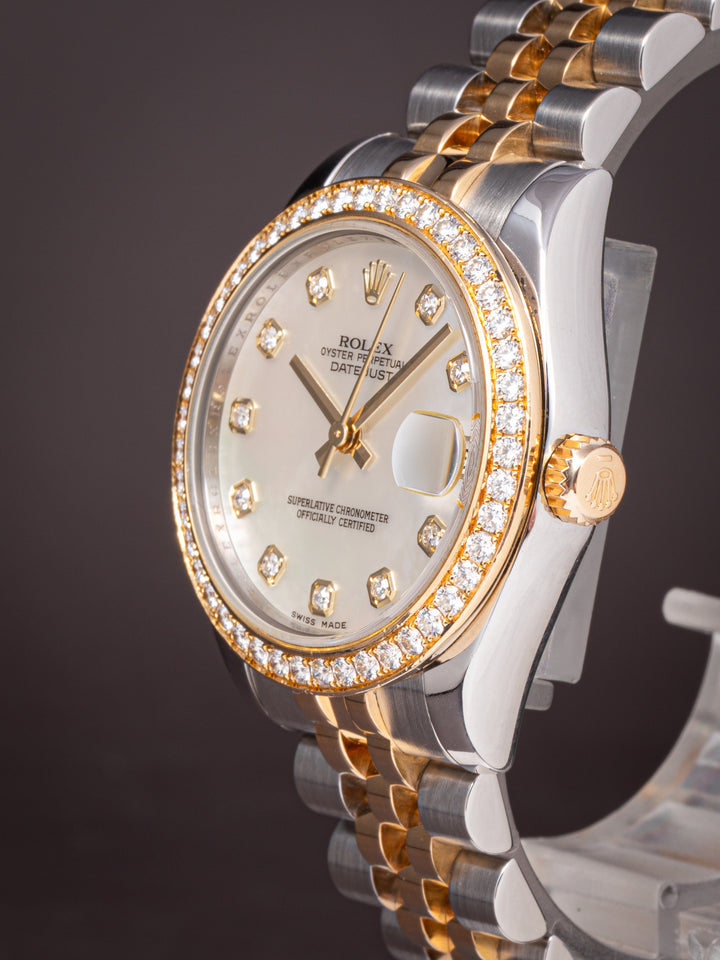 Rolex Stainless Steel and 18k Yellow Gold Women's Datejust (178383RBR)