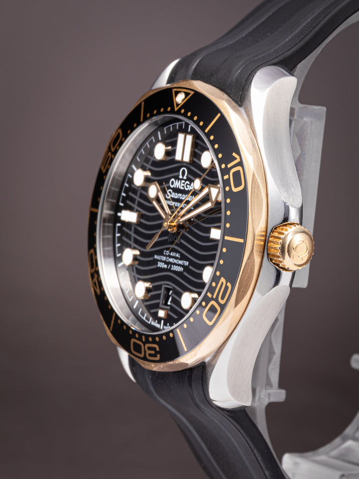 Omega Stainless Steel and 18k Yellow Gold Seamaster Diver 300M (210.22.42.20.01.001)