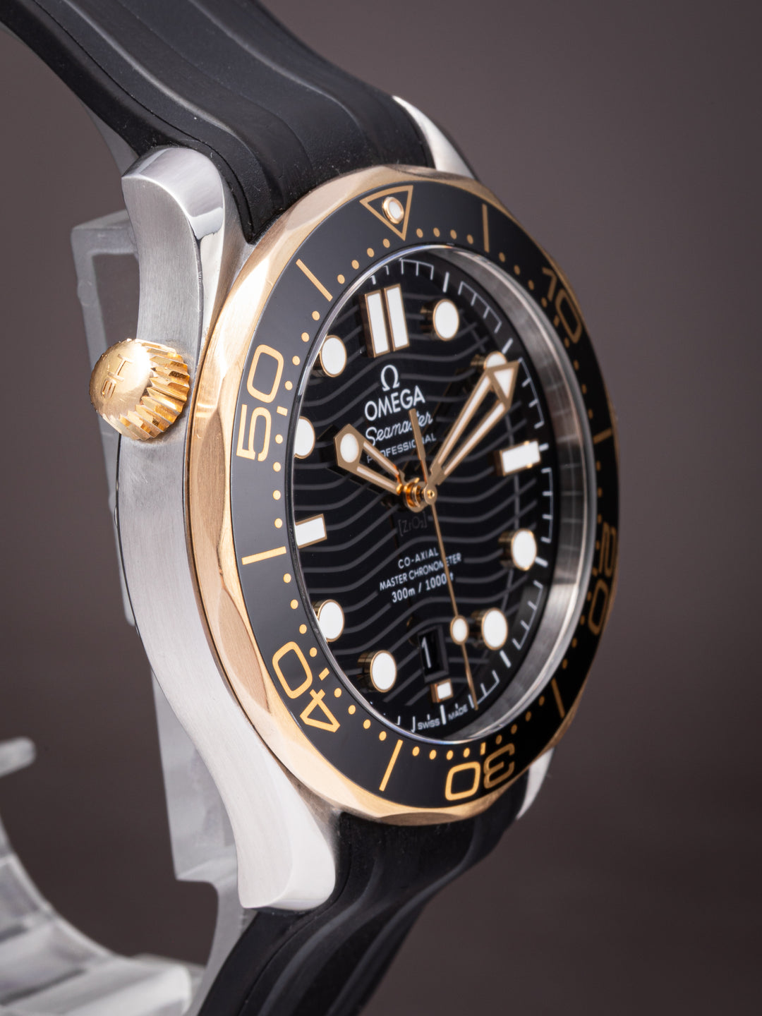 Omega Stainless Steel and 18k Yellow Gold Seamaster Diver 300M (210.22.42.20.01.001)
