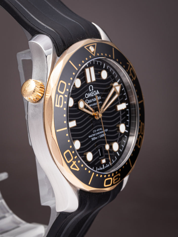 Omega Stainless Steel and 18k Yellow Gold Seamaster Diver 300M (210.22.42.20.01.001)