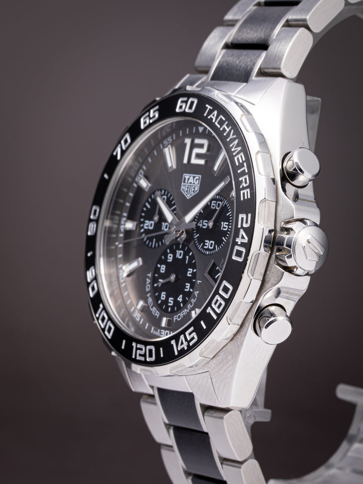 TAG Heuer Stainless Steel and Ceramic Formula 1 Quartz Chronograph (CAZ1011)