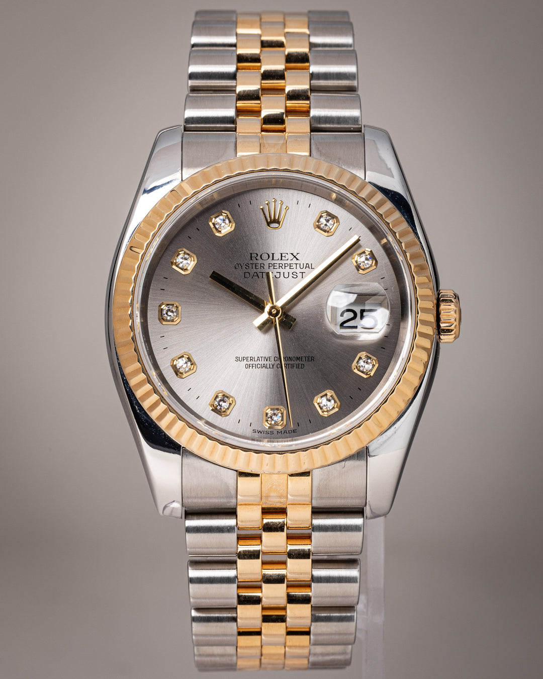 Rolex Stainless Steel and 18k Yellow Gold Datejust (116233)