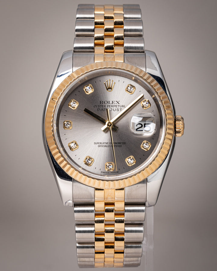 Rolex Stainless Steel and 18k Yellow Gold Datejust (116233)