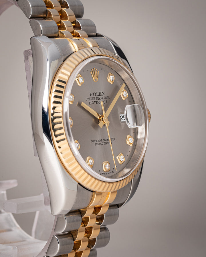 Rolex Stainless Steel and 18k Yellow Gold Datejust (116233)