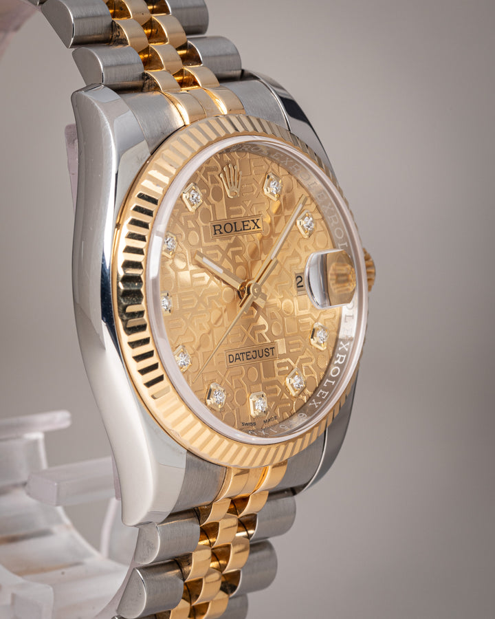 Rolex Stainless Steel and 18k Yellow Gold Datejust (116233)