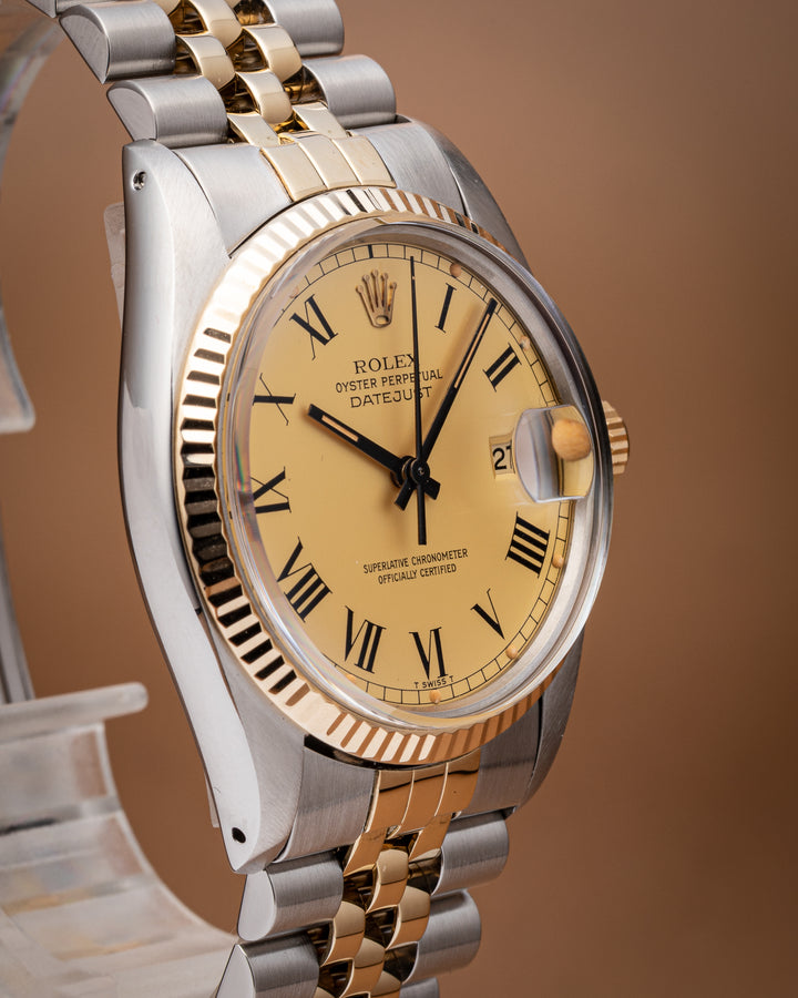 Rolex Stainless Steel and 18k Yellow Gold Datejust (16013)