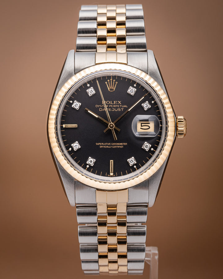 Rolex Stainless Steel and 18k Yellow Gold Datejust (16013)