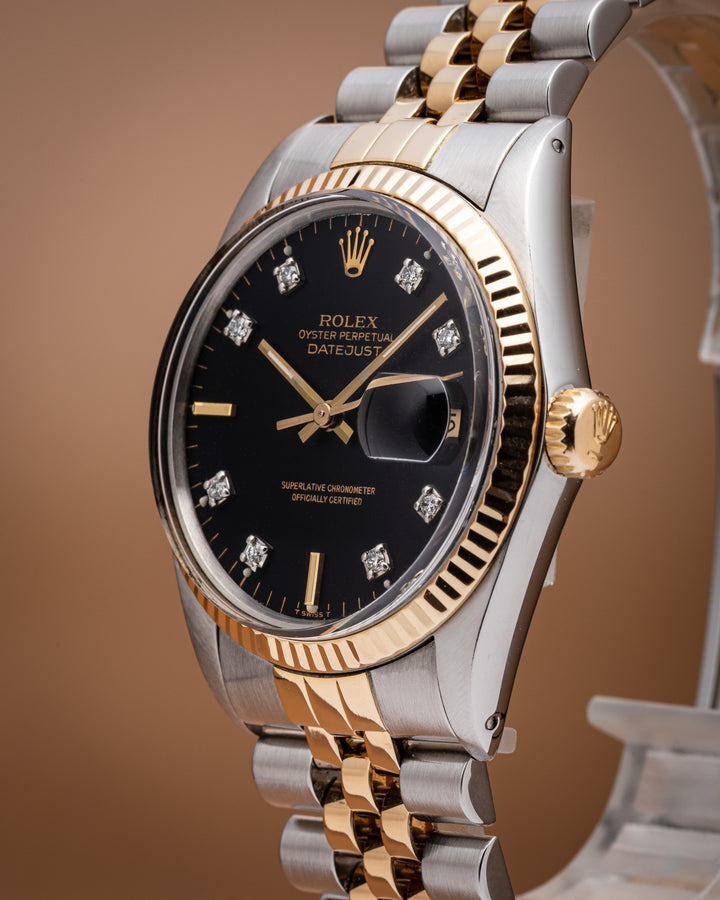 Rolex Stainless Steel and 18k Yellow Gold Datejust (16013)
