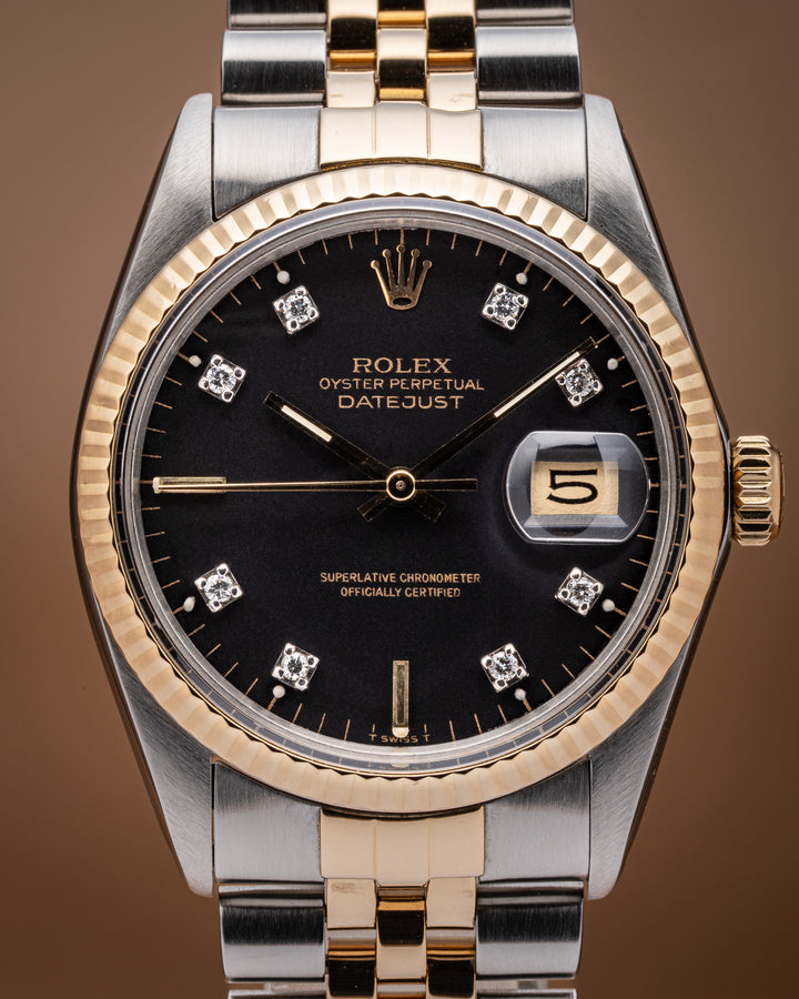 Rolex Stainless Steel and 18k Yellow Gold Datejust (16013)