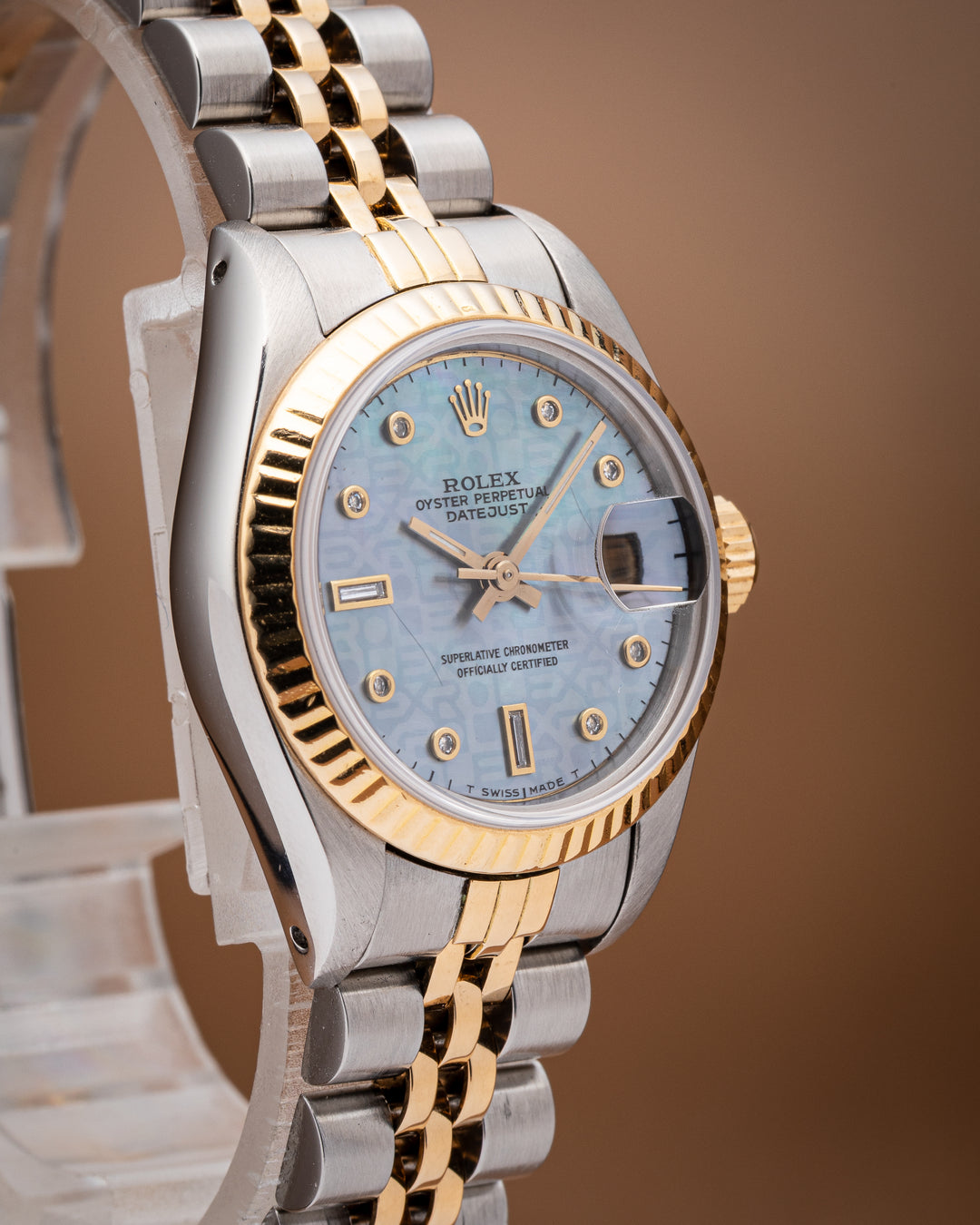 Rolex Stainless Steel and 18k Yellow Gold Women's Datejust (69173)