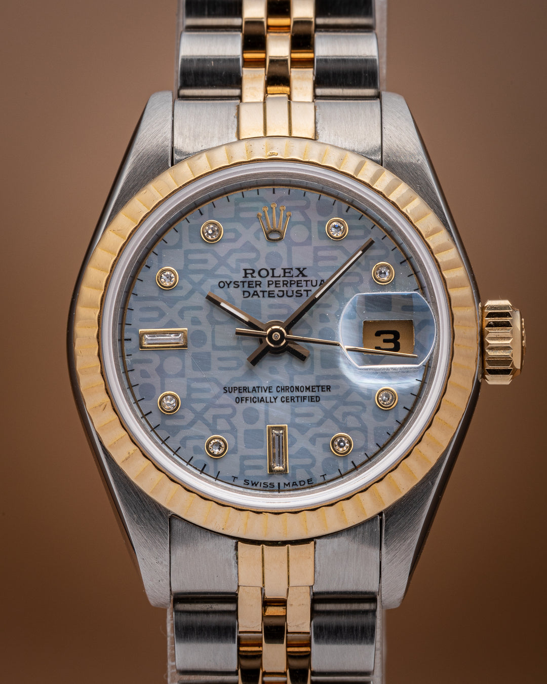 Rolex Stainless Steel and 18k Yellow Gold Women's Datejust (69173)