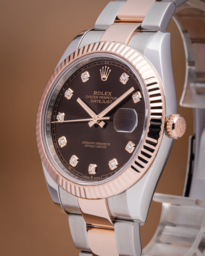 Rolex Stainless Steel and 18k Rose Gold Datejust 41 (126331)