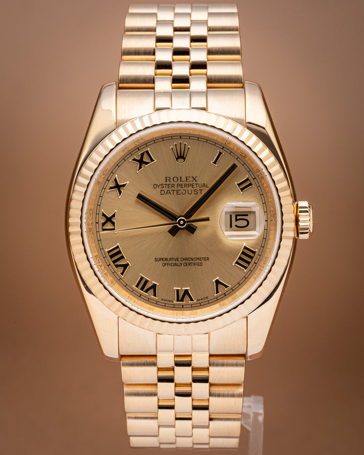 Rolex 18k Yellow Gold Datejust (116238)