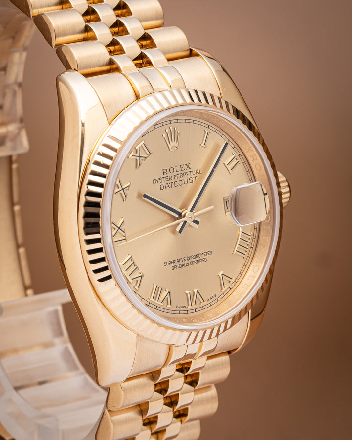 Rolex 18k Yellow Gold Datejust (116238)