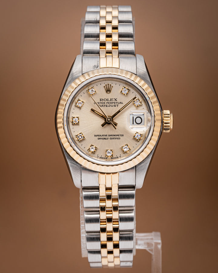Rolex Stainless Steel and 18k Yellow Gold Women's Datejust (69173)