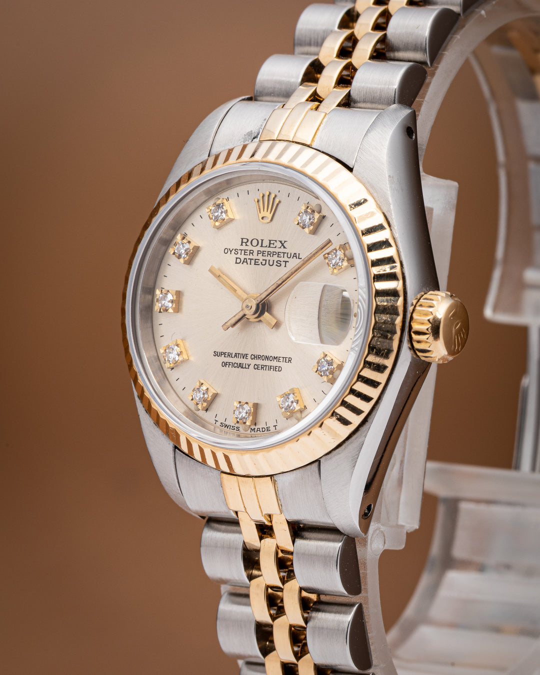 Rolex Stainless Steel and 18k Yellow Gold Women's Datejust (69173)