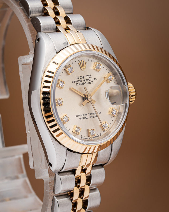 Rolex Stainless Steel and 18k Yellow Gold Women's Datejust (69173)