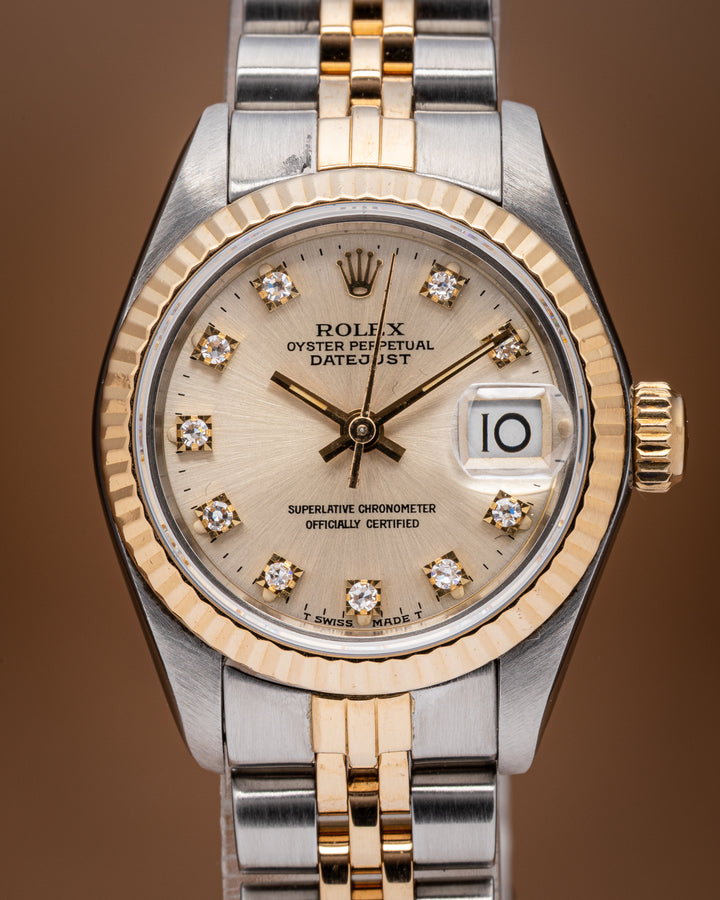 Rolex Stainless Steel and 18k Yellow Gold Women's Datejust (69173)