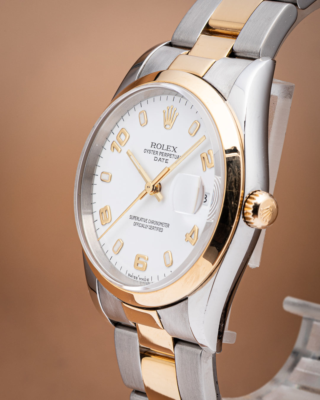 Rolex Stainless Steel and 18k Yellow Gold Date (15203)