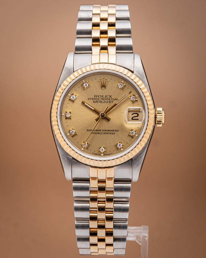 Rolex Stainless Steel and 18k Yellow Gold Women's Datejust (68273)