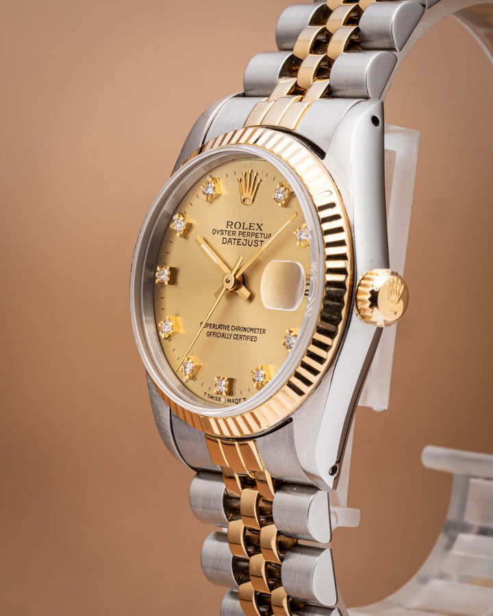 Rolex Stainless Steel and 18k Yellow Gold Women's Datejust (68273)