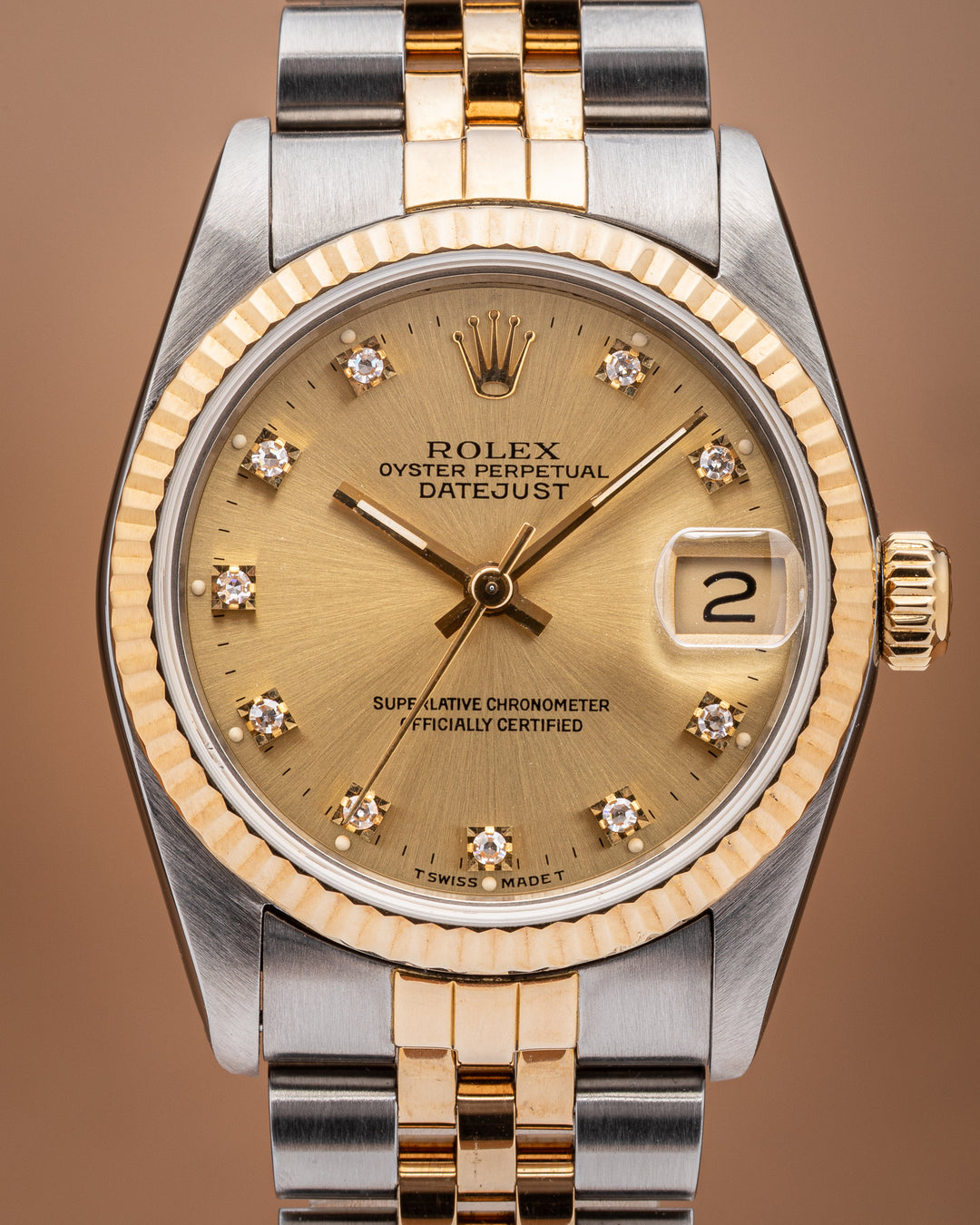 Rolex Stainless Steel and 18k Yellow Gold Women's Datejust (68273)