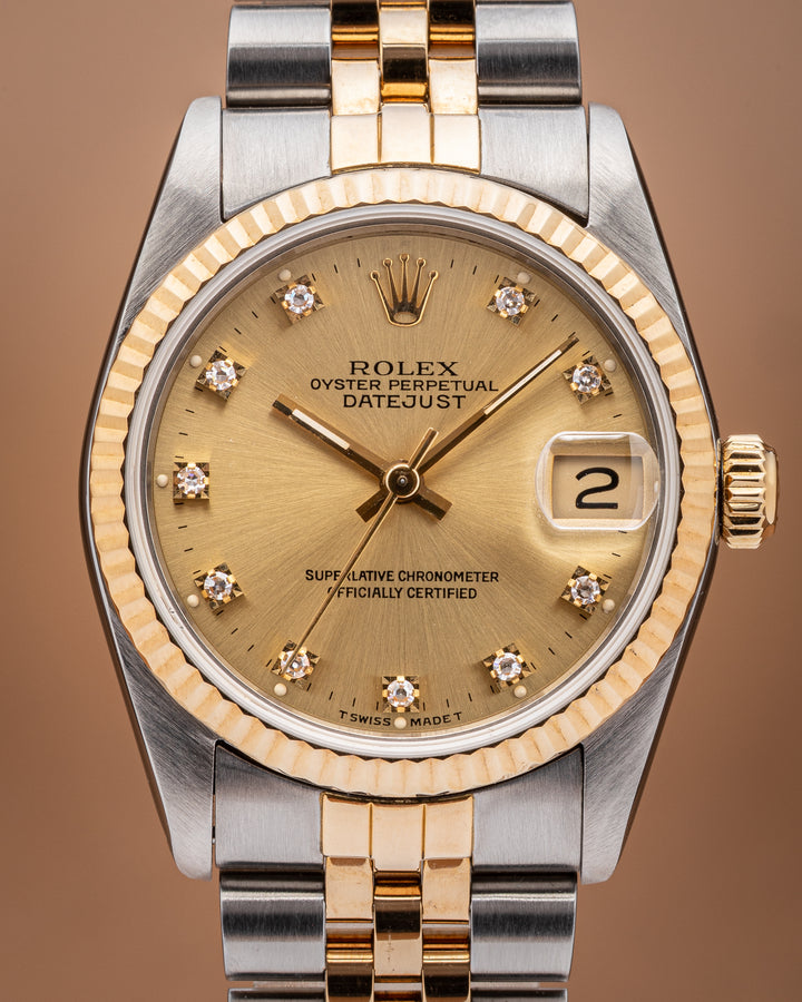 Rolex Stainless Steel and 18k Yellow Gold Women's Datejust (68273)