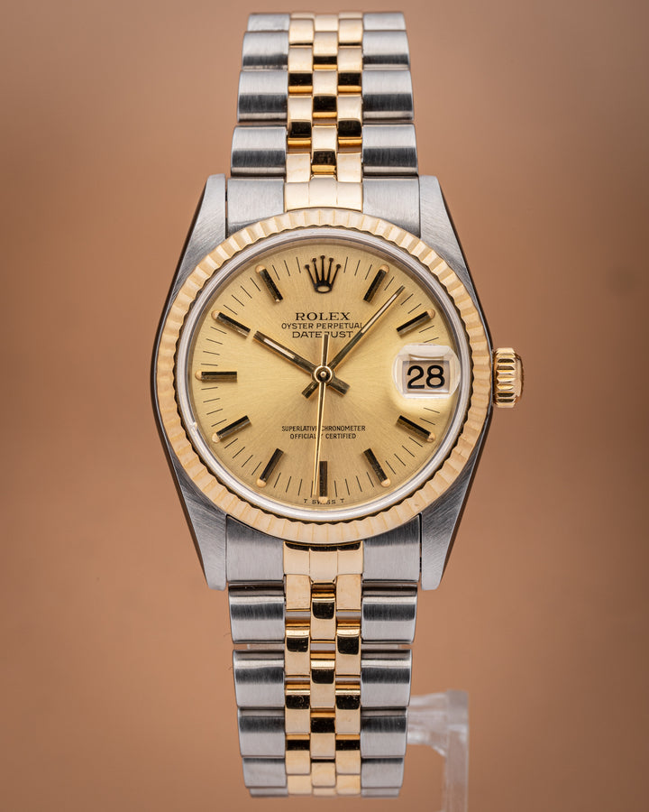 Rolex Stainless Steel and 18k Yellow Gold Women's Datejust (78273)