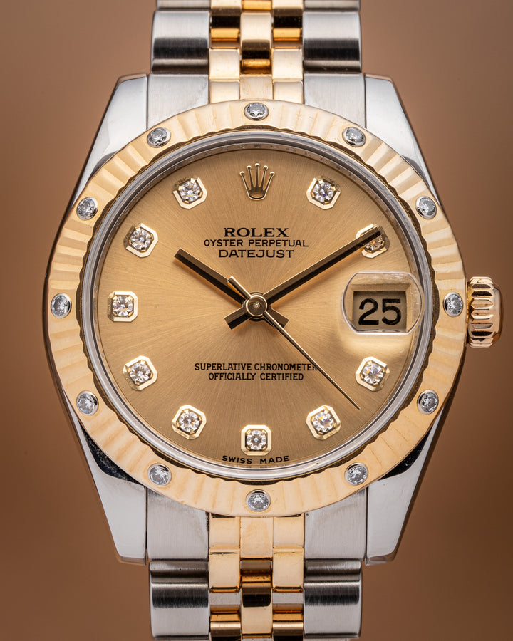 Rolex Stainless Steel and 18k Yellow Gold Women's Datejust (178313)