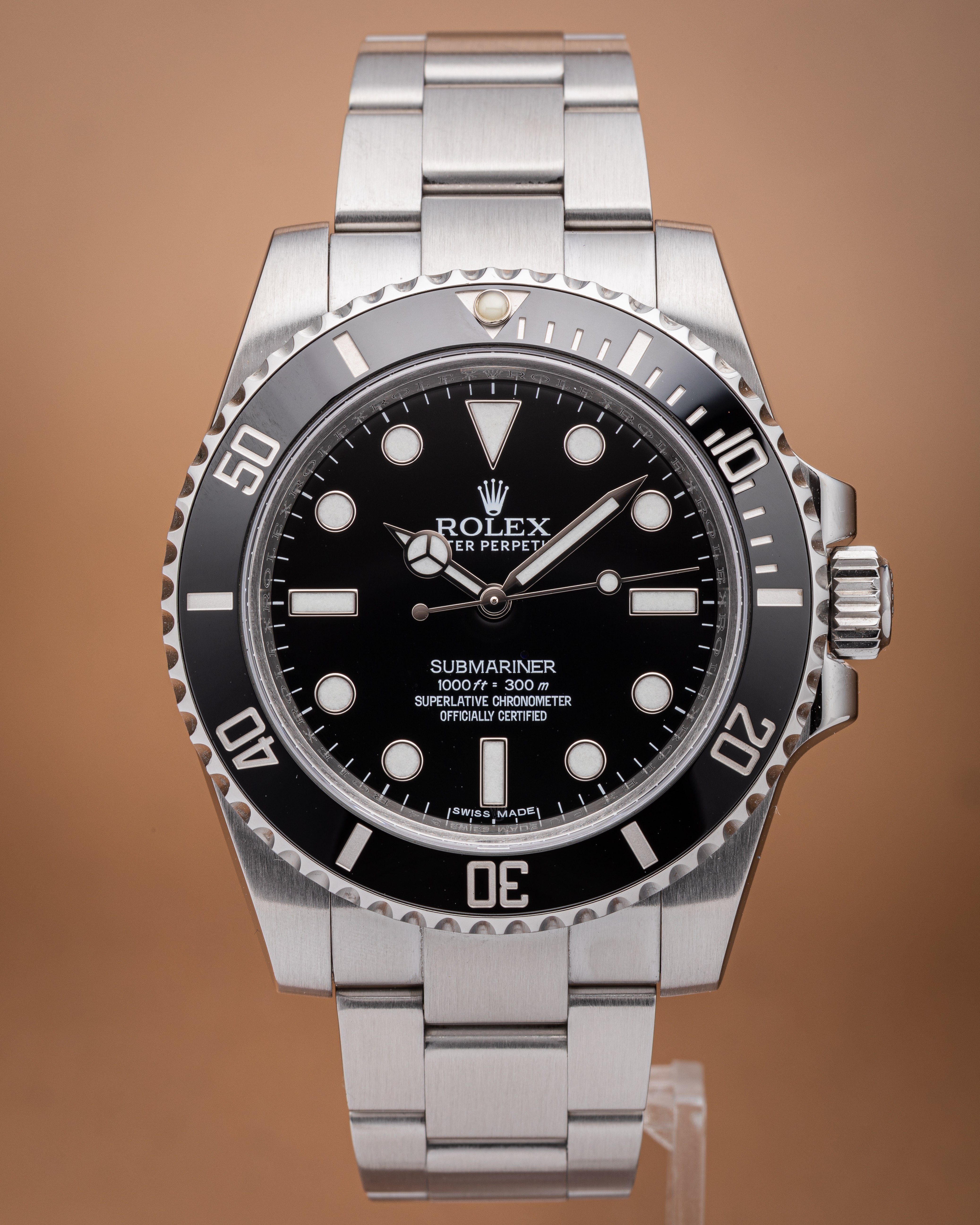 Rolex Submariner 114060 No-Date Black Dial | 40mm Stainless Steel