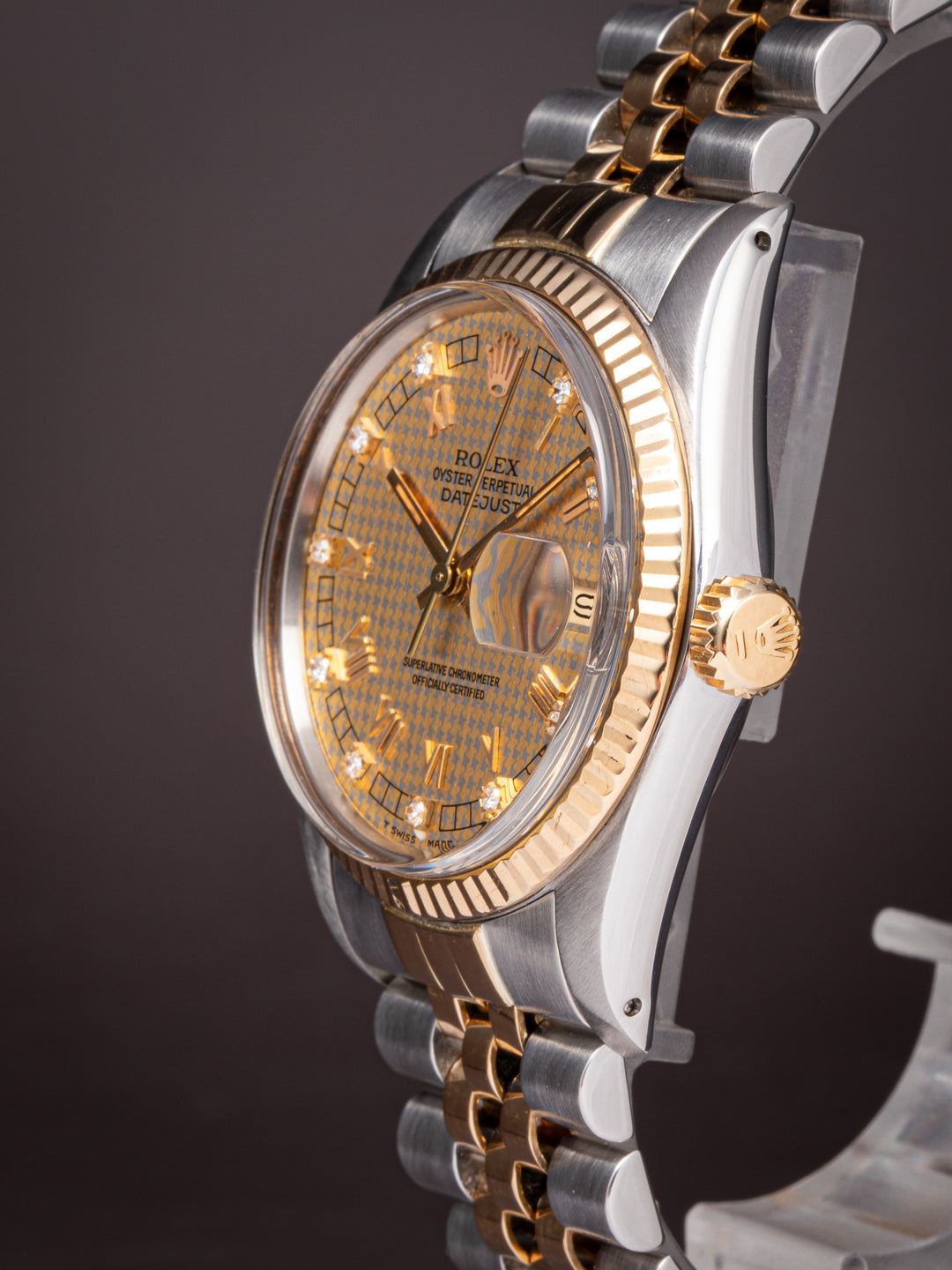 Rolex Stainless Steel and 18k Yellow Gold Datejust (16013)