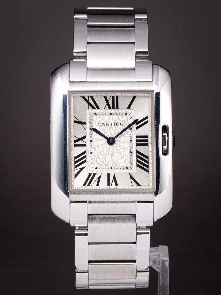 Cartier Stainless Steel Tank Anglaise Quartz (W5310044)