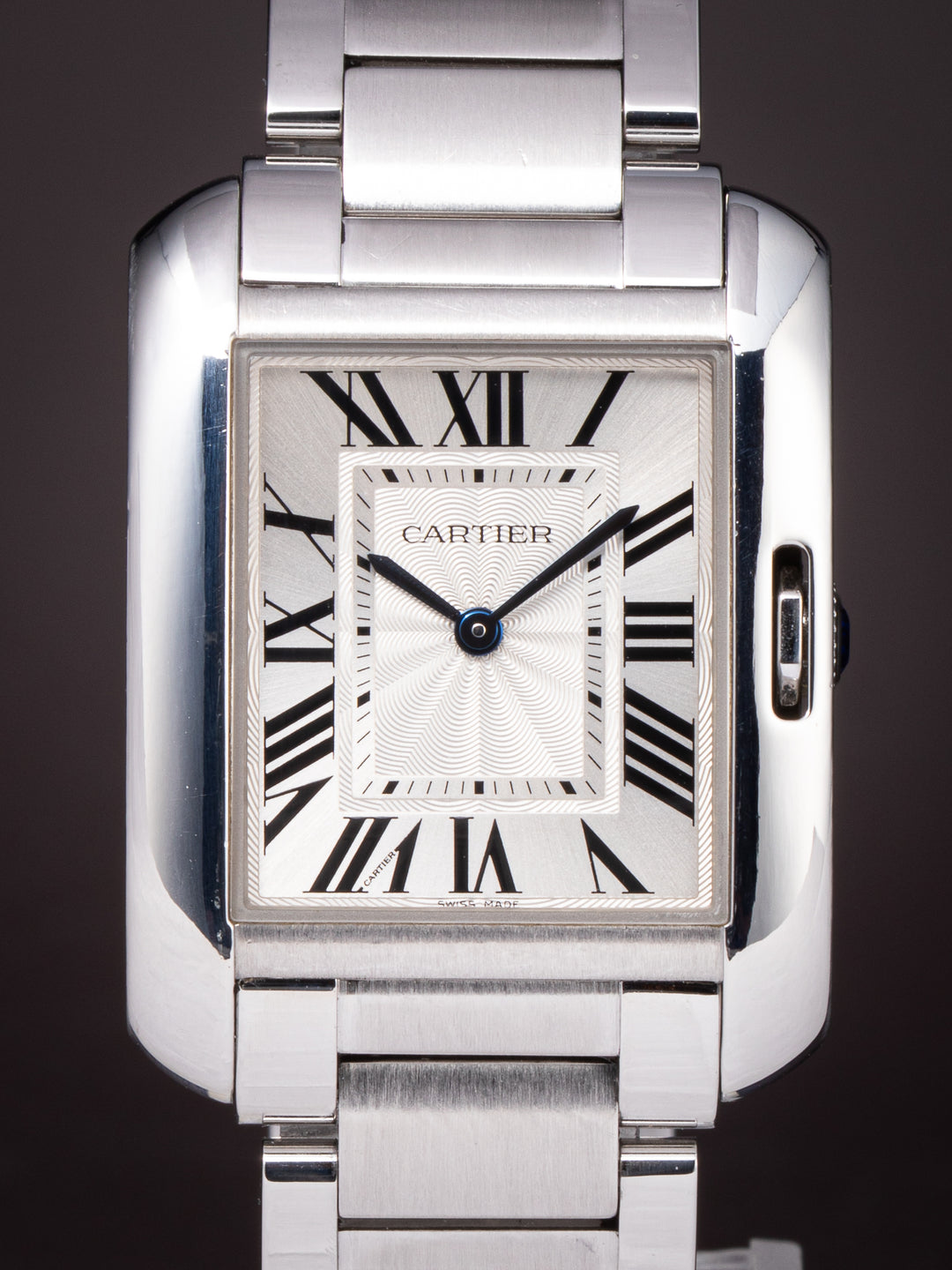Cartier Stainless Steel Tank Anglaise Quartz (W5310044)