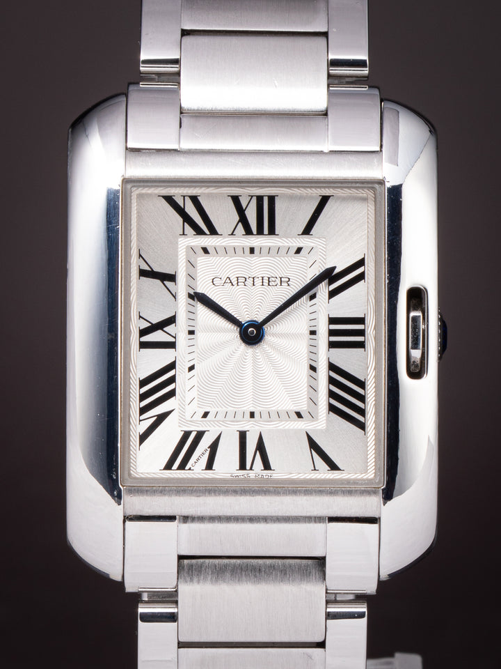Cartier Stainless Steel Tank Anglaise Quartz (W5310044)