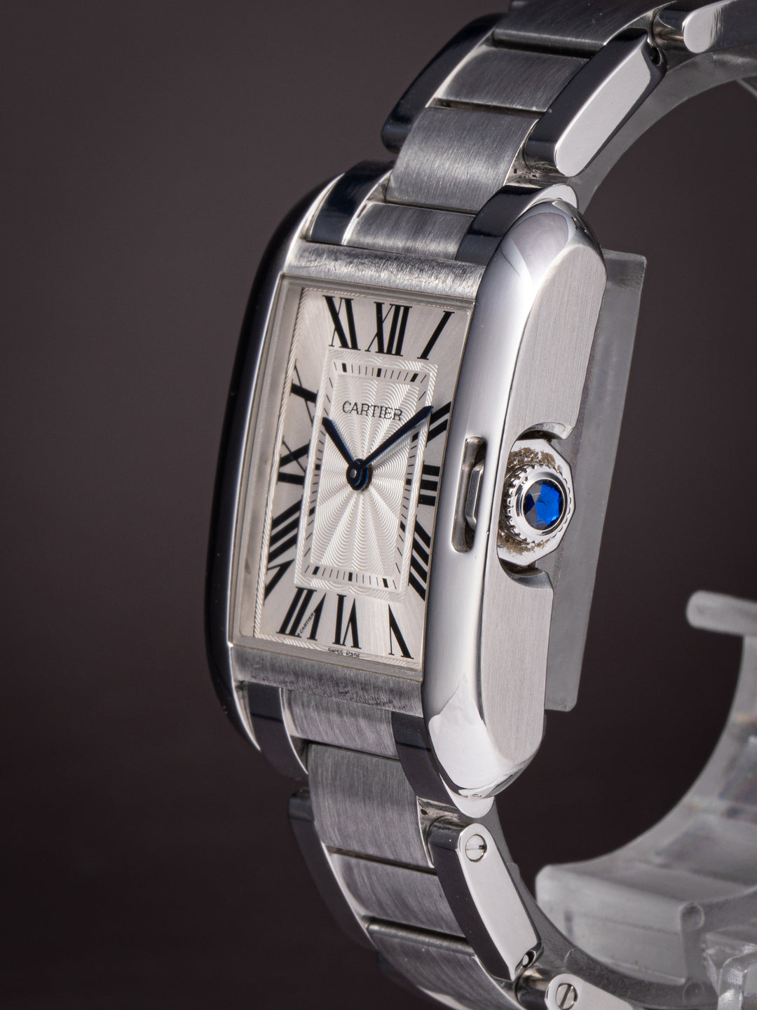 Cartier Stainless Steel Tank Anglaise Quartz (W5310044)