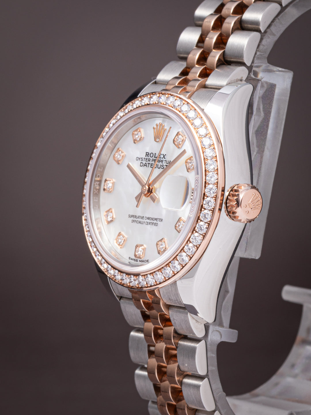 Rolex Stainless Steel and 18k Rose Gold Women's Datejust (279381RBR)