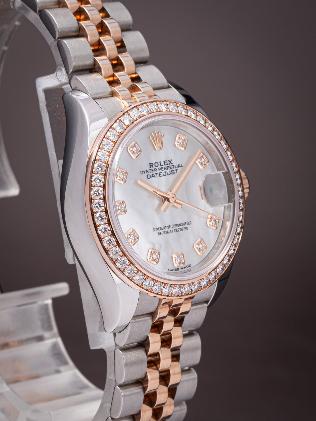 Rolex Stainless Steel and 18k Rose Gold Women's Datejust (279381RBR)