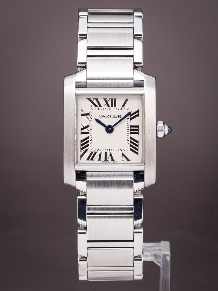 Cartier Women's Stainless Steel Tank Française Quartz (W51008Q3)