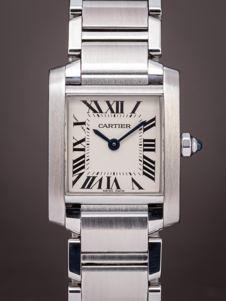Cartier Women's Stainless Steel Tank Française Quartz (W51008Q3)