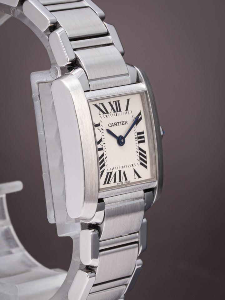 Cartier Women's Stainless Steel Tank Française Quartz (W51008Q3)